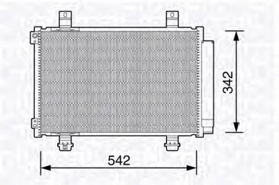 MAGNETI MARELLI 350203673000 -  Конденсатор, кондиционер